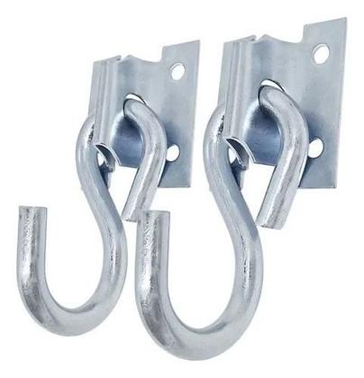 Imagem de Gancho De Rede Reforçado Aço Para Casal Suporta.250 Kg Zincado