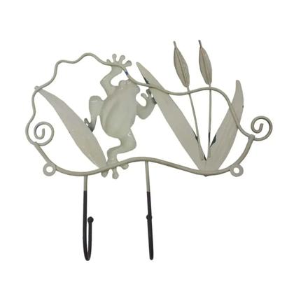 Imagem de Gancho Ferro Enfeite Sapo Kit 4 Uni Porta Chaves Chapeu Bone Decoraçao Parede Pendura Casa Quarto Sala