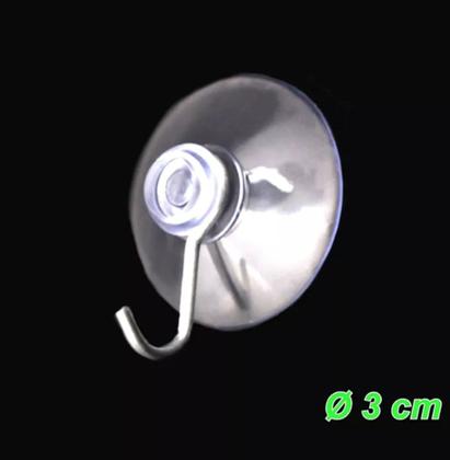 Imagem de Gancho Inox para Parede 24 Unidades com Fixação por Ventosa, Sem Furo e Enfeites