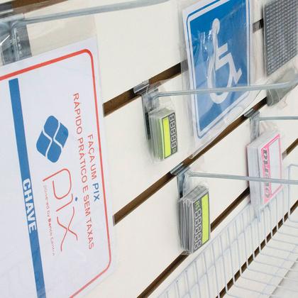 Imagem de Gancho Para Painel Canaletado 25cm Preto Kit 15 Unidades