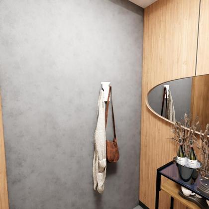 Imagem de Gancho Parede Porta Suporte Cabideiro Multiuso Branco