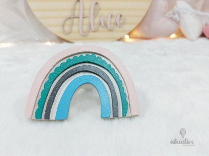 Imagem de Gancho Pendurador Infantil Arco Íris Decorativo