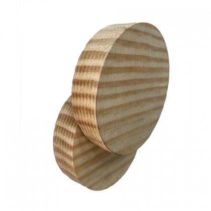 Gancho Pinus Redondo Duplo - E2G Design Imagem de Gancho Pinus Redondo Duplo