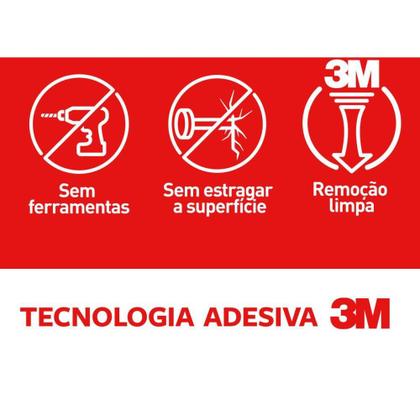 Imagem de Gancho Plástico Command Médio com 2 - BL com 02