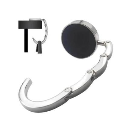 Imagem de Gancho Suporte Cabide De Bolsa Dobrável Pedra E Aço Inox