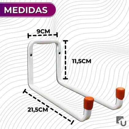 Imagem de Gancho Suporte De Aço Multiuso Para Parede para Bike Escada Mangueira - Peso Máximo 20kg - Bestfer