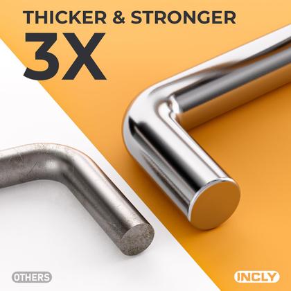 Imagem de Ganchos Pegboard INCLY, braço duplo de 10/15 cm, pacote com 36 unidades para Pegboard de 6 mm