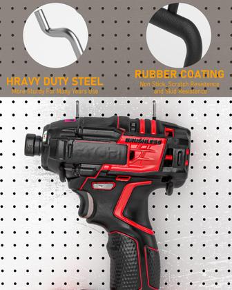 Imagem de Ganchos Pegboard (INCLY Heavy Duty, pacote com 36) para ferramentas elétricas