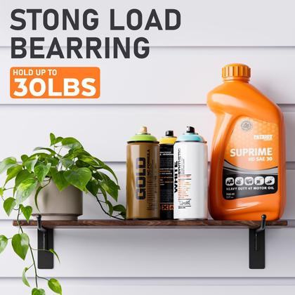 Imagem de Ganchos Slatwall INCLY, pacote com 60, pretos pesados, 10/15/20 cm