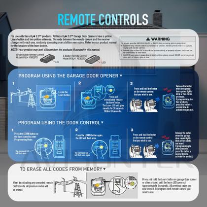 Imagem de Garantia universal LiftMaster 3Y do controle remoto Avisontek 893MAX