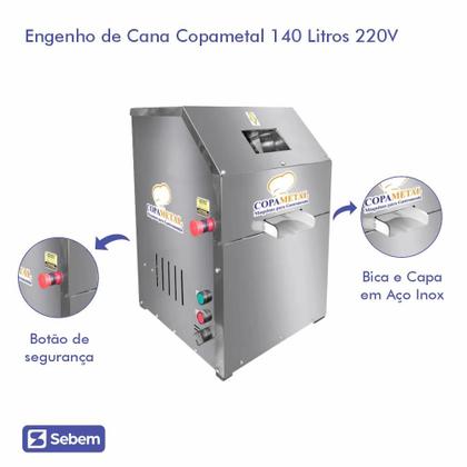 Imagem de Garapeira Luxo Inox 140 Litros 220V Copametal