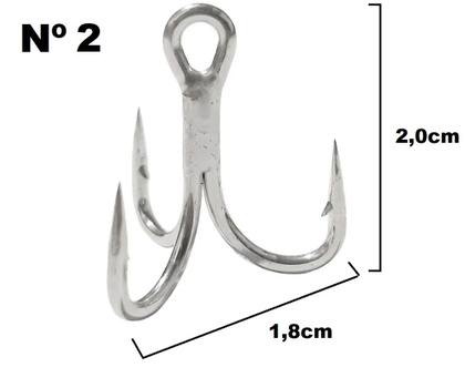 Imagem de Garateia Treble Hooks 4X Lori Nº 2 - 30 Peças