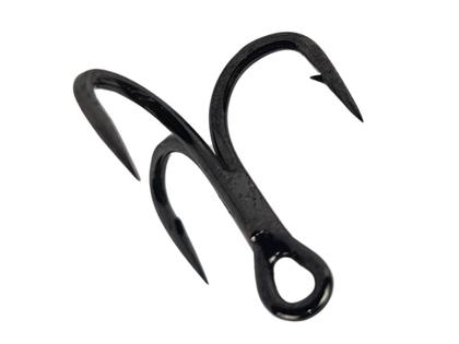 Imagem de Garateia Treble Hooks 4X Lori Nº 6 Black - 100 Peças