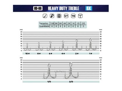 Imagem de Garateia Yara Fishing Hooks N 8 - HD-66TN 6X - 8 Peças