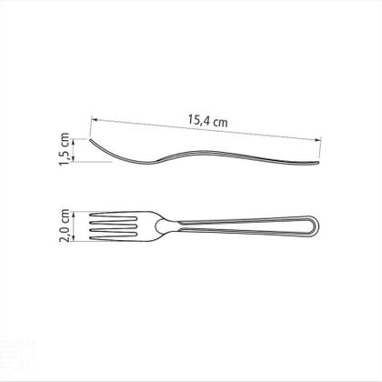 Imagem de Garfo para Sobremesa em Aço Inox Tramontina Búzios