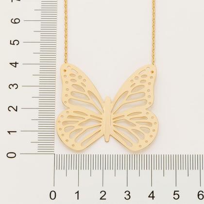 Imagem de Gargantilha borboleta folheada a ouro  532123 Rommanel