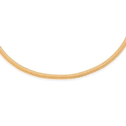 Imagem de Gargantilha chocker rommanel banhada a ouro 18k fio salamandra - tam.38cm