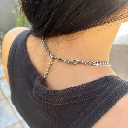Imagem de Gargantilha Choker Colar Prata Aço Inox Vários modelos