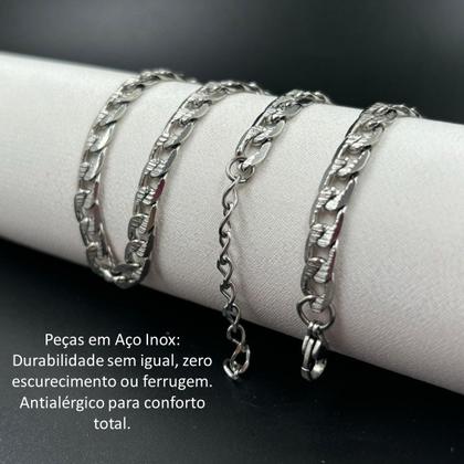 Imagem de Gargantilha Choker Colar Prata Aço Inox Vários modelos