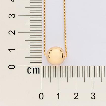 Imagem de Gargantilha com pingente esfera banhada  532549 Rommanel