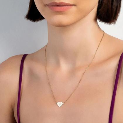 Imagem de Gargantilha Coração Com Letra. 50 Cm Rommanel 532378