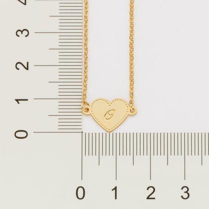 Imagem de Gargantilha coração com letra Letra o 532378 Rommanel