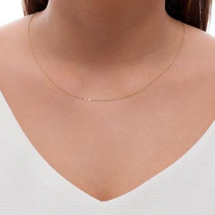 Imagem de Gargantilha Corrente Feminina Ouro 18k 750 40cm