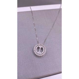 Imagem de Gargantilha de Letra Cravejada com Zircônia 45cm V12 em Prata 925 Legítima