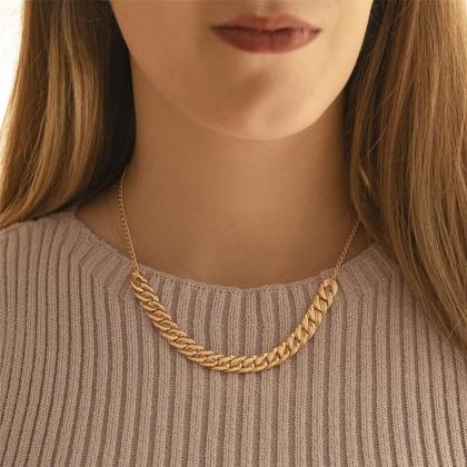 Imagem de Gargantilha Elos Folheada A Ouro