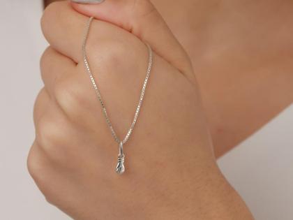 Imagem de Gargantilha Figa Com Pingente Amuleto Sorte Proteção Prata