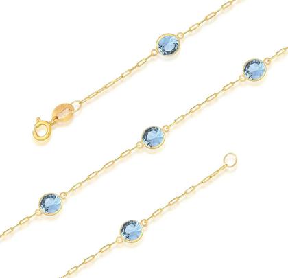 Imagem de Gargantilha Ouro 18k Com Zircônias 5mm 