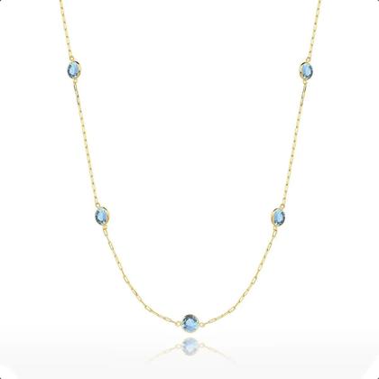 Imagem de Gargantilha Ouro 18k Com Zircônias 5mm 