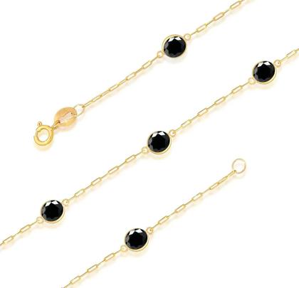 Imagem de Gargantilha Ouro 18k Com Zircônias 5mm 