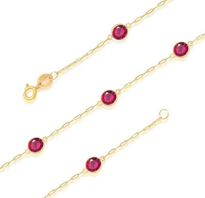 Imagem de Gargantilha Ouro 18k Com Zircônias 5mm 