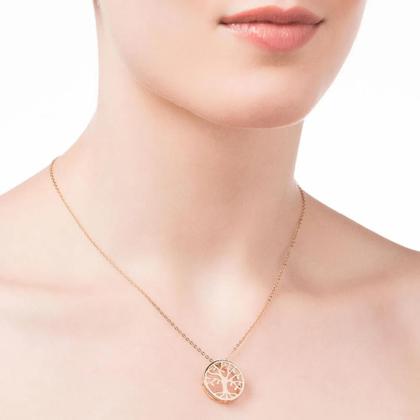 Imagem de Gargantilha Rommanel Árvore Da Vida Banhada A Ouro 18k Tamanho 50cm 532476