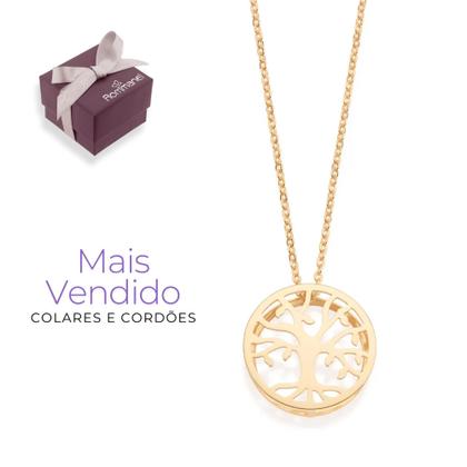 Imagem de Gargantilha Rommanel Árvore Da Vida Banhada A Ouro 18k Tamanho 50cm 532476