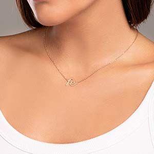 Imagem de Gargantilha Rommanel com pingente Fé, banhada a ouro 18K - Cód. 5320765000