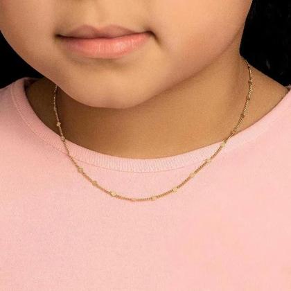 Imagem de Gargantilha rommanel elo groumet banhada a ouro 18k - tam.35