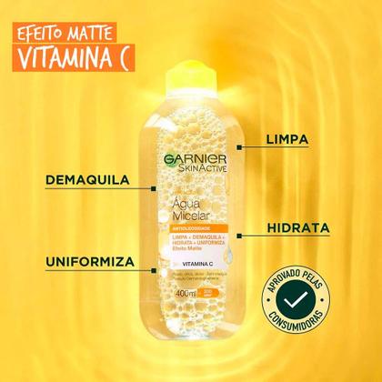 Imagem de Garnier Kit  Gel de Limpeza Facial + Sérum Facial + Água Micelar + Protetor Hidratante Facial FPS30