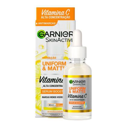 Imagem de Garnier Skin Uniform & Matte Vitamina C Kit  Sérum Facial + Gel de Limpeza + Protetor Solar FPS50 cor Morena