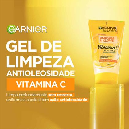 Garnier Skin Vitamina C Kit - Gel de Limpeza Facial Antibacteriano + Hidratante Facial Antimanchas Imagem de Garnier Skin Vitamina C Kit - Gel de Limpeza Facial Antibacteriano + Hidratante Facial Antimanchas