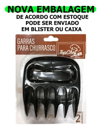 Imagem de Garra de Urso Para Churrasco Desfiador Garfo 2 Peças