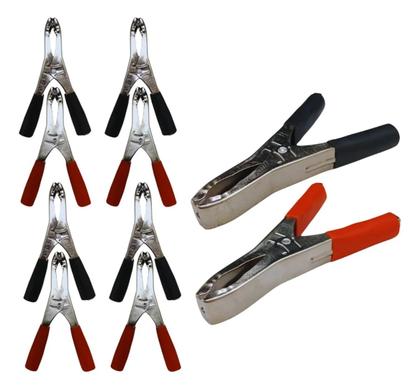 Imagem de Garra jacare isolada gde p/bateria 50a 100mm pt/vm (par)