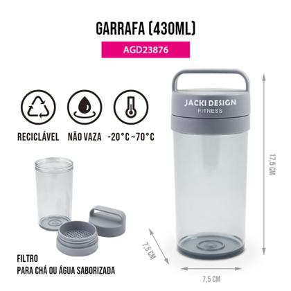 Imagem de Garrafa 430ml Jacki Design - Joy Cinza