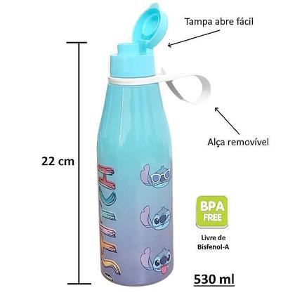 Imagem de Garrafa Abre Facil Stitch 530 Ml Disney - Plasútil 015834