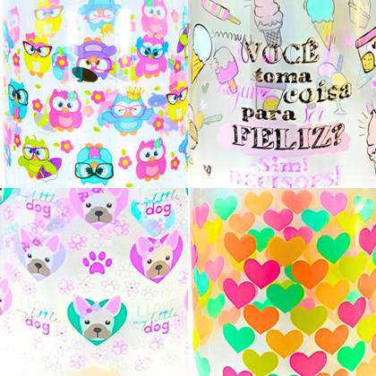 Imagem de Garrafa Água De Plastico Cozinha Jarra Suco Com Tampa Trava Colorida Estampada Variadas 1600ml Wincy