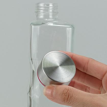 Imagem de GARRAFA ÁGUA SUCO LEITE HOME&CO VIDRO 1,1 LITROS 27x8x8cm TRANSPARENTE COM TAMPA