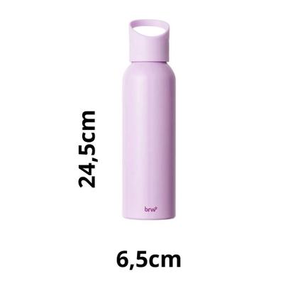 Imagem de Garrafa Aluminio 600ml Lilas Brw