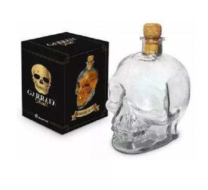 Imagem de Garrafa Caveira 750ml Para Bebidas Whisky Licor Vodca Etc