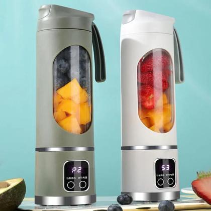 Imagem de Garrafa com LED liquidificador , suco fresco, extrator de frutas